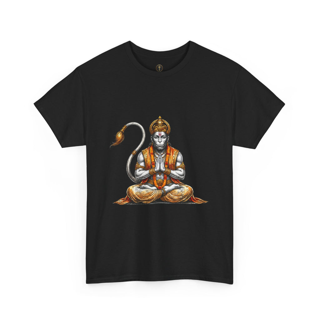 Hanuman Meditation T-Shirt – Inner Stillness & Spiritual Discipline Design
