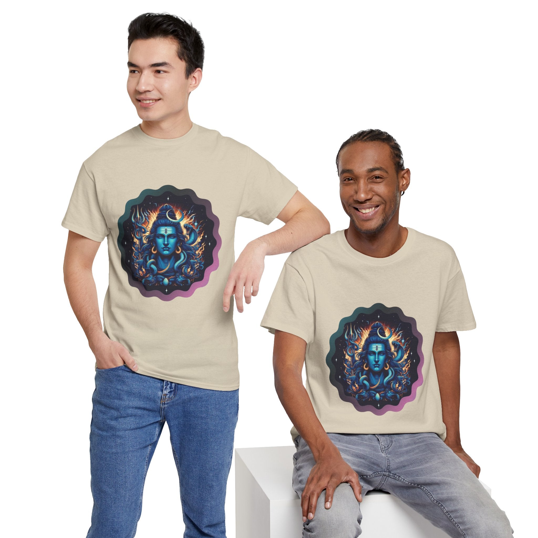 Lord Shiva Flame Graphic T-Shirt