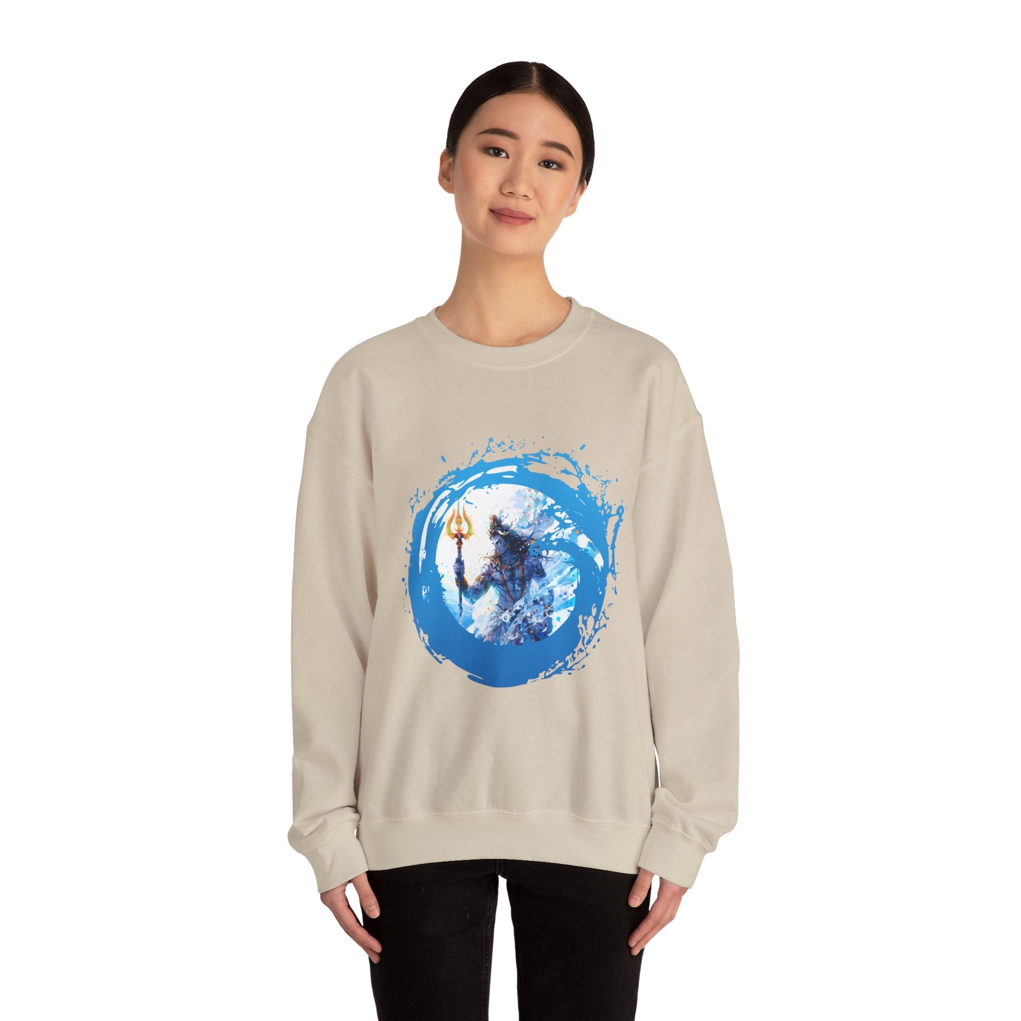 Mythic Shiva Trident Artwork — Crewneck Sweatshirt