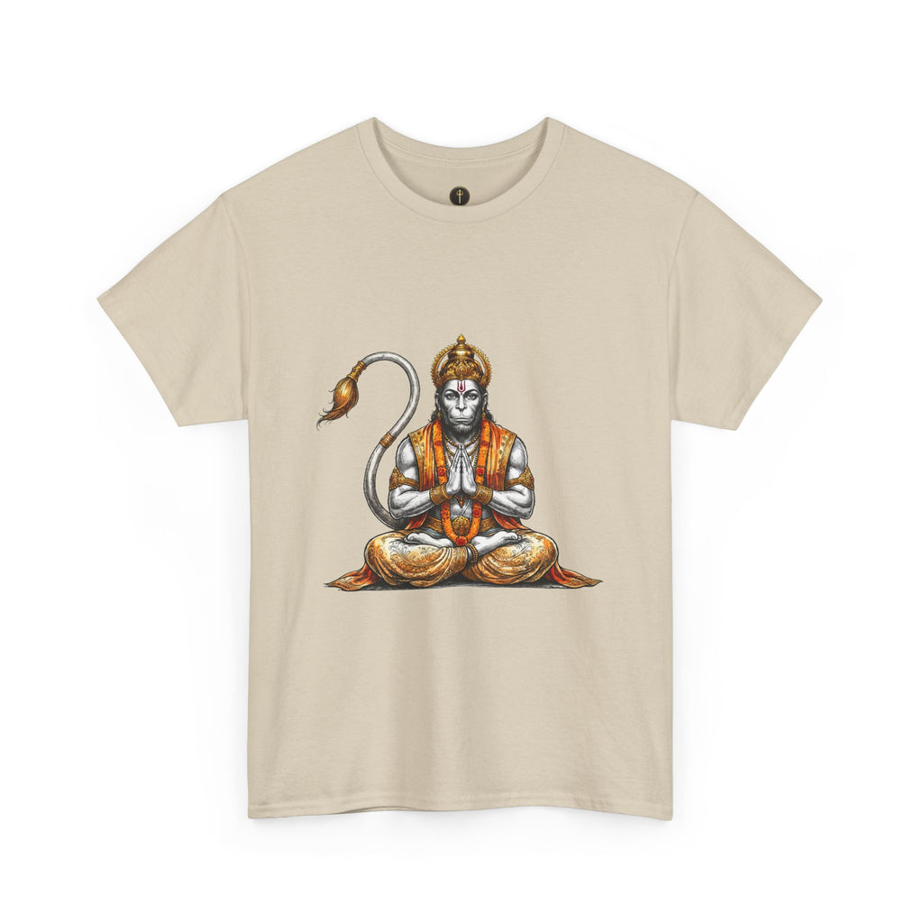 Hanuman Meditation T-Shirt – Inner Stillness & Spiritual Discipline Design